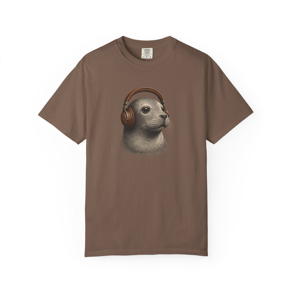 Seal with Headphones T-Shirt — Cute Ocean Animal Graphic Tee