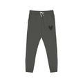 Dark gray jogger pants with a white drawstring and a black 'NEW DAY' logo on the left thigh, shown flat on a white background.
