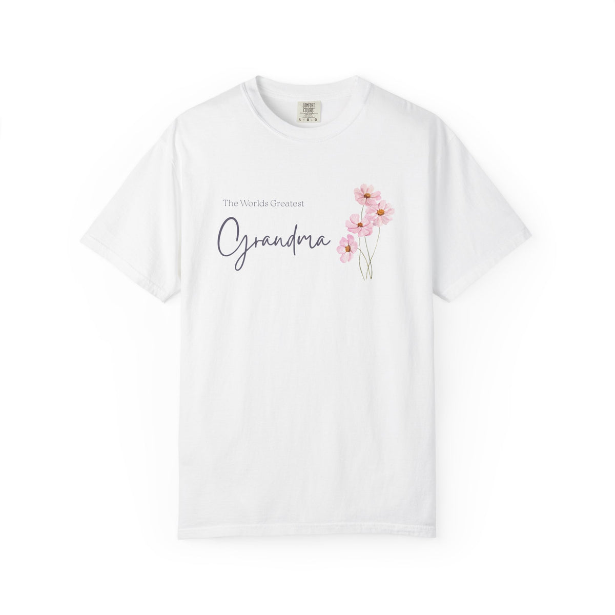 Worlds Greatest Grandma  T-Shirt — Grandma Floral Tshirt
