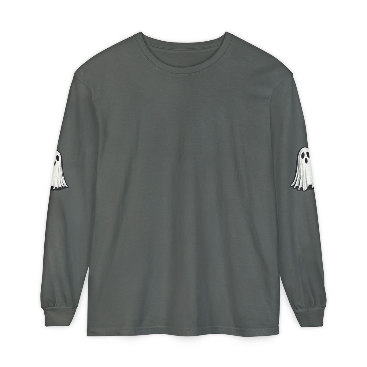 Ghost Sleeve Long Sleeve Tee — Cute Halloween Ghost Arm Print