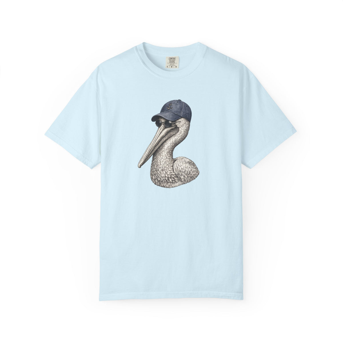 Pelican Graphic T-Shirt — Vintage Pelican with Baseball Cap Tee