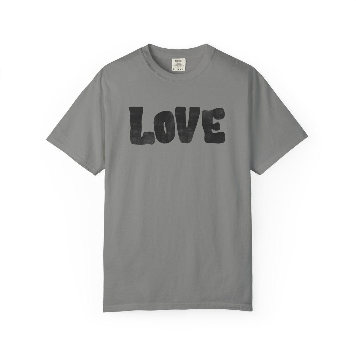 LOVE T-Shirt — Painted Block Letter Graphic Tee