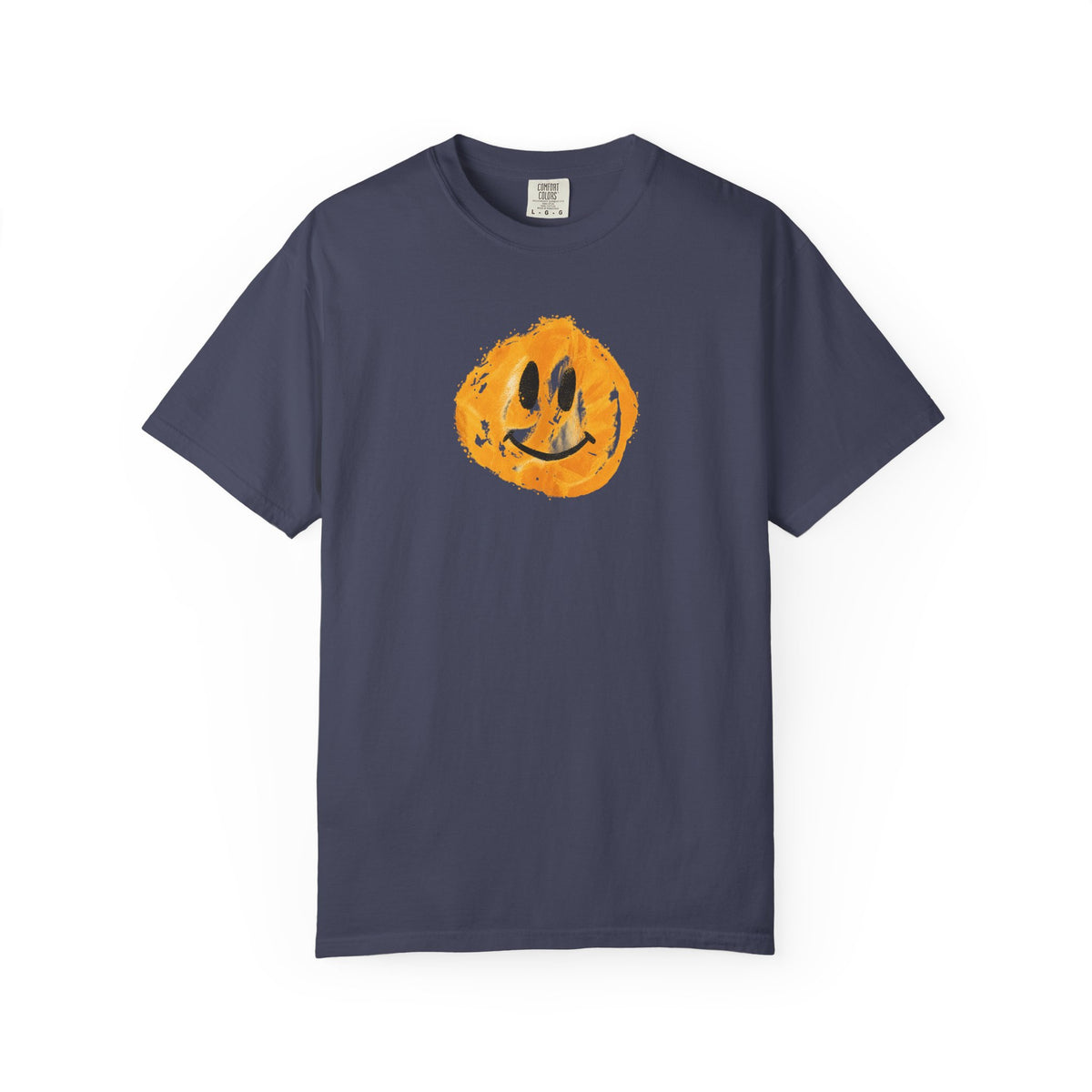 Happy Face Tshirt  - Distressed Happy Face Tee