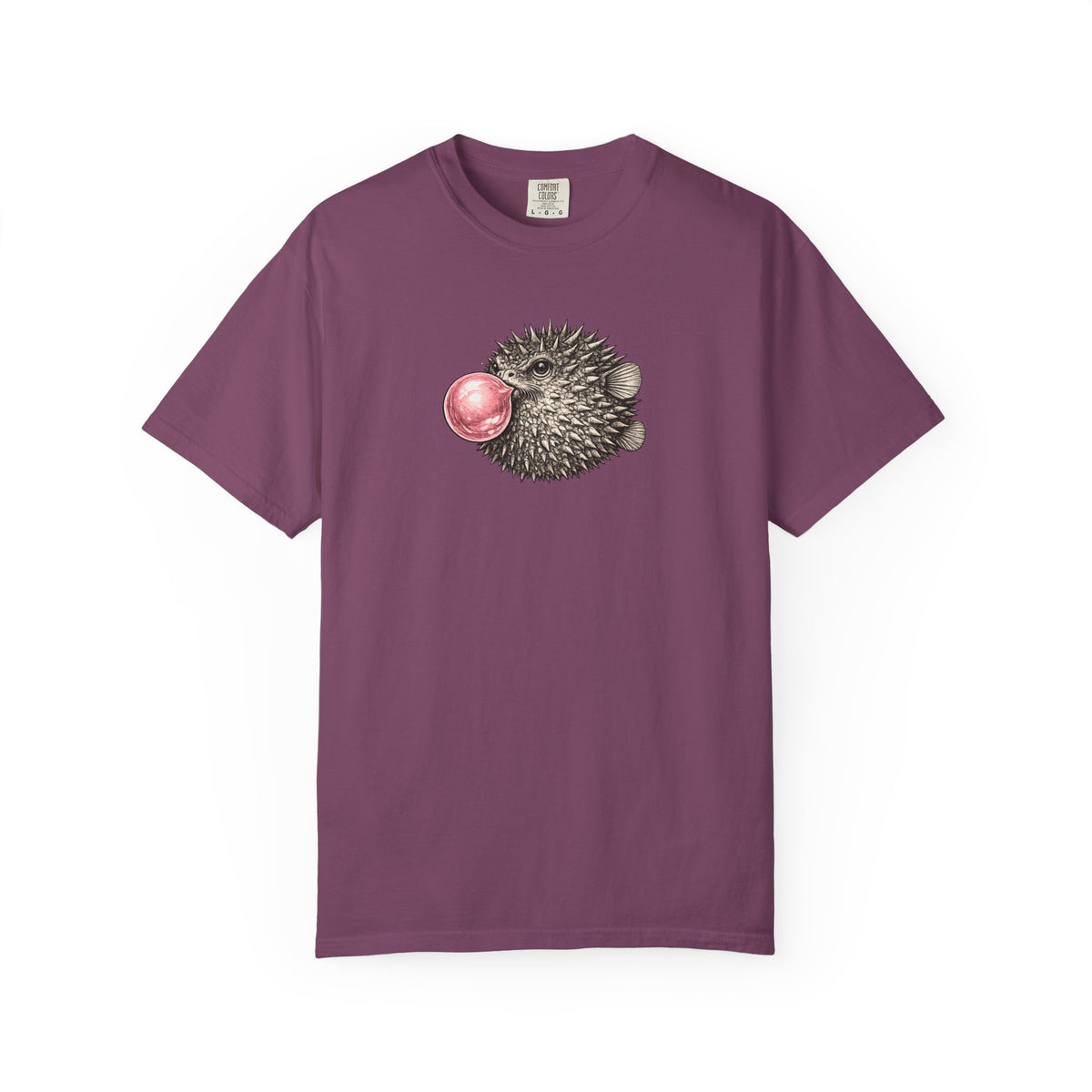Blow Fish Blowing Bubble T-Shirt- Open Life Graphic Tshirt