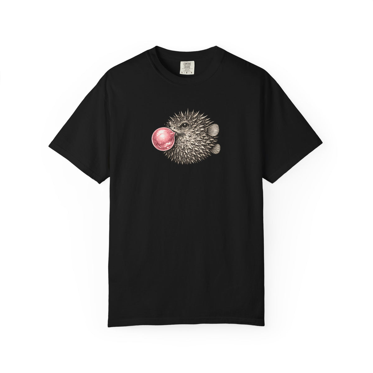 Blow Fish Blowing Bubble T-Shirt- Open Life Graphic Tshirt