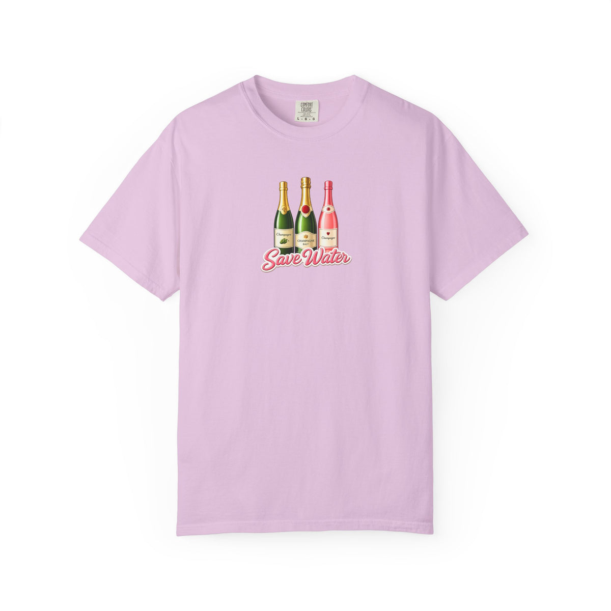Save Water Champagne T-Shirt — Graphic Tee