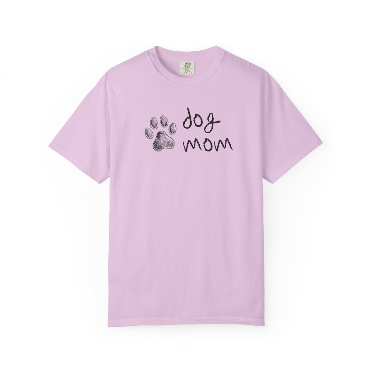 Dog Mom T-Shirt — Paw Print Graphic Tee for Dog Lovers