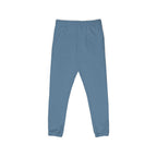 Heart Sketch Sweatpants  — Cozy Blue Joggers with White Sketched Heart- Loungewear