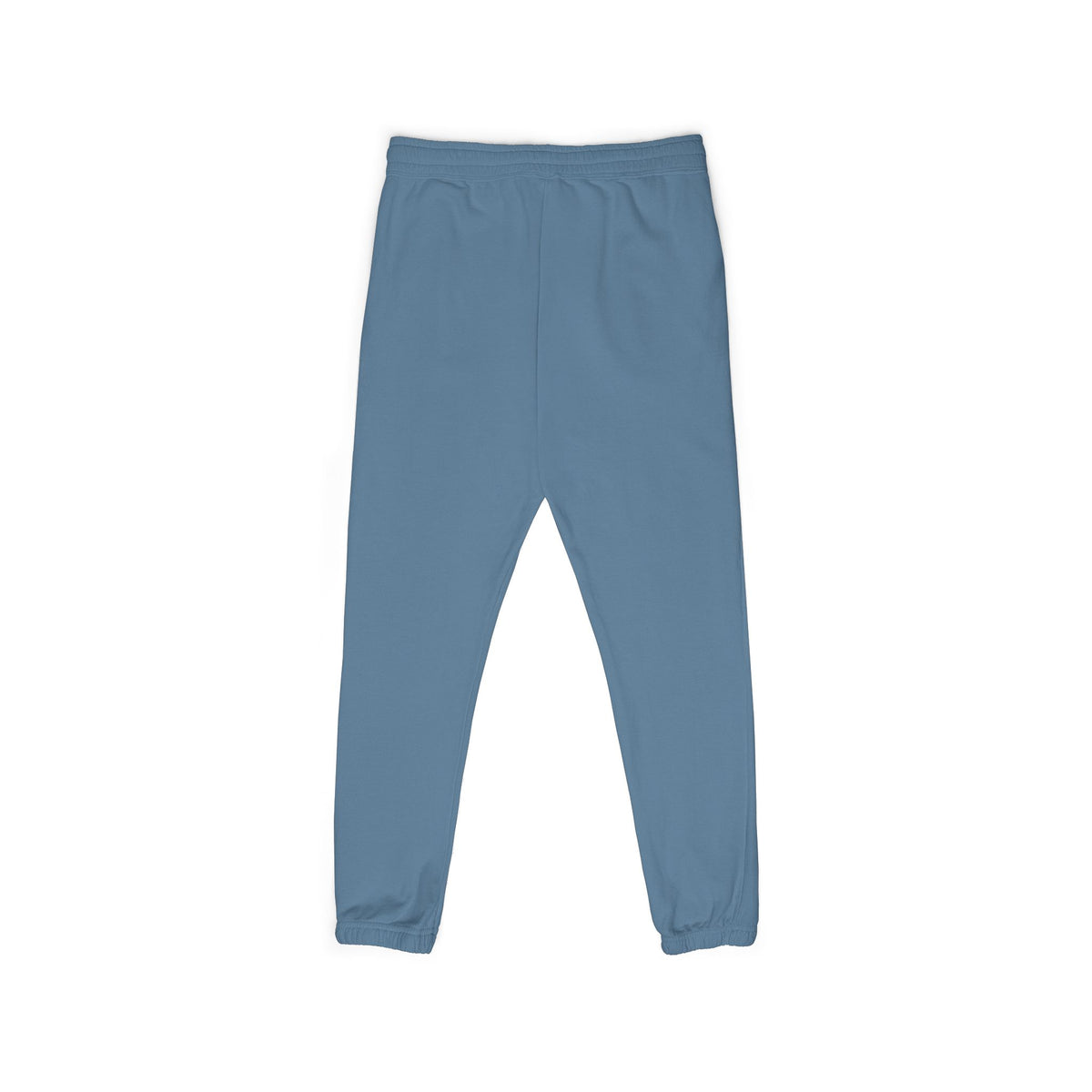 Heart Sketch Sweatpants  — Cozy Blue Joggers with White Sketched Heart- Loungewear