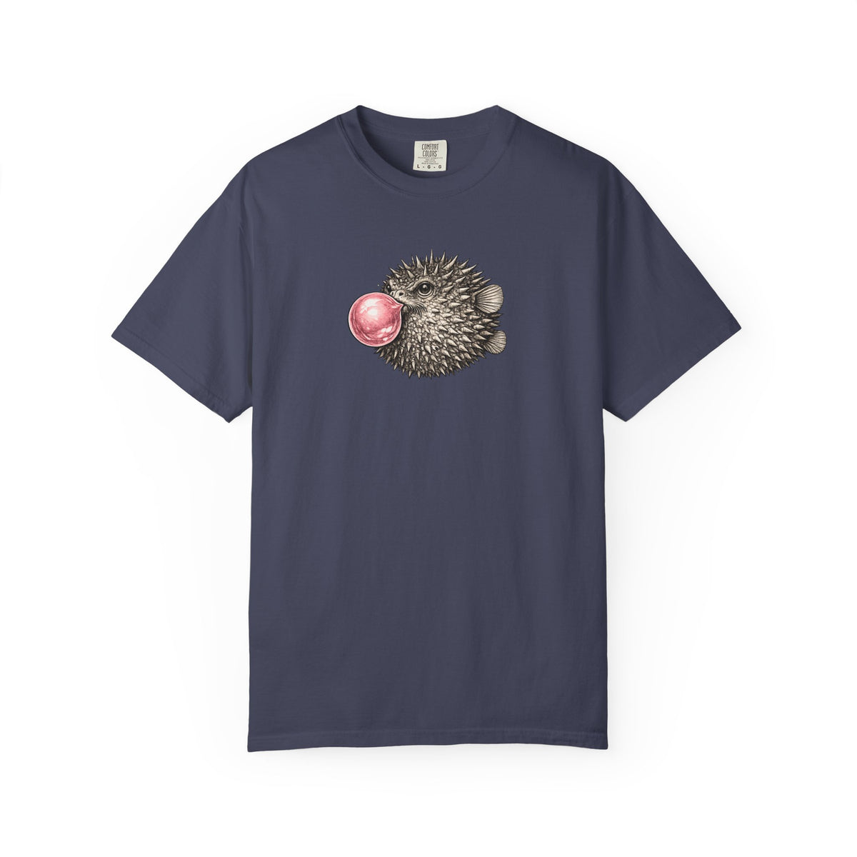 Blow Fish Blowing Bubble T-Shirt- Open Life Graphic Tshirt