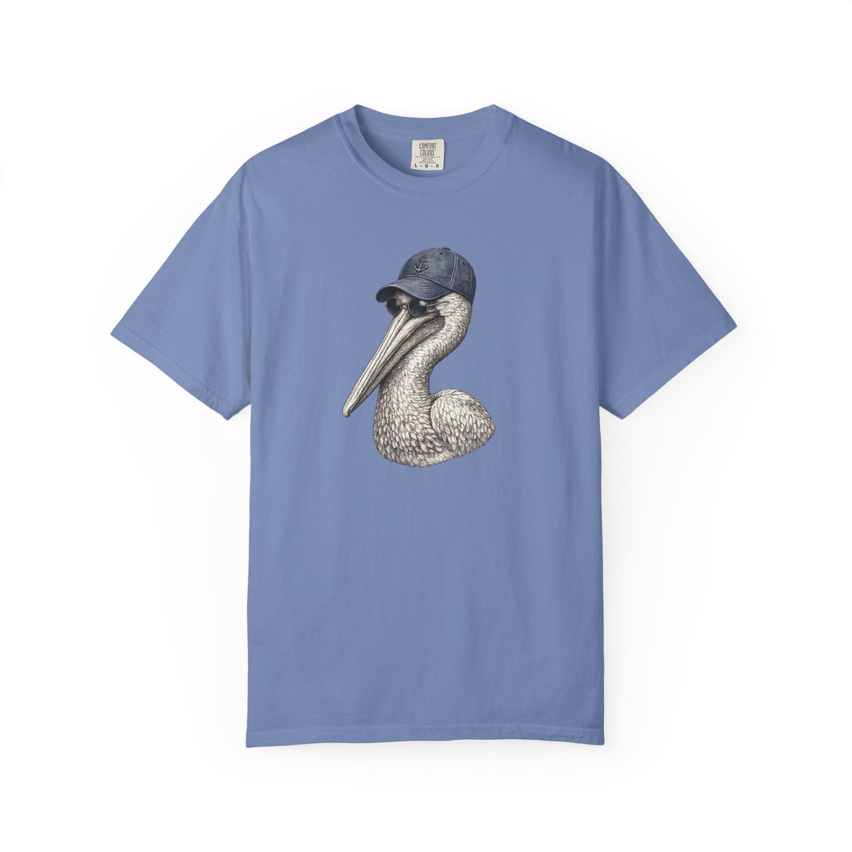 Pelican Graphic T-Shirt — Vintage Pelican with Baseball Cap Tee