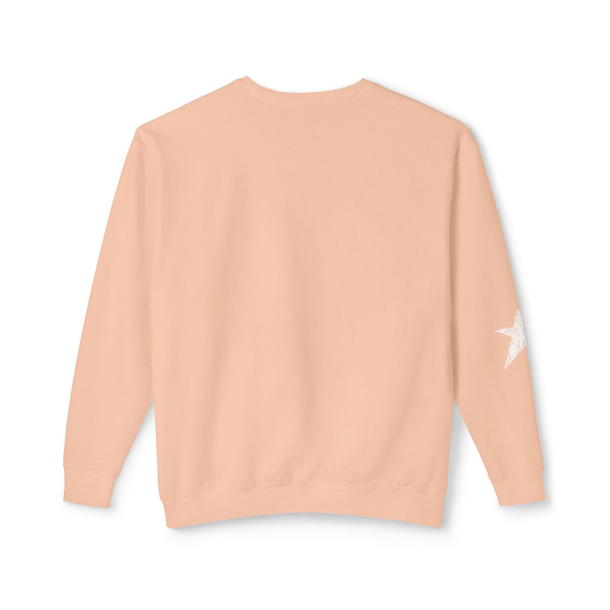 Star Crewneck Sweatshirt — Peach  Star Sweatshirt