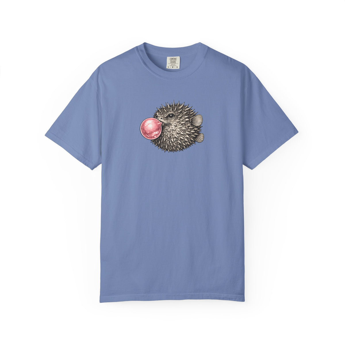 Blow Fish Blowing Bubble T-Shirt- Open Life Graphic Tshirt