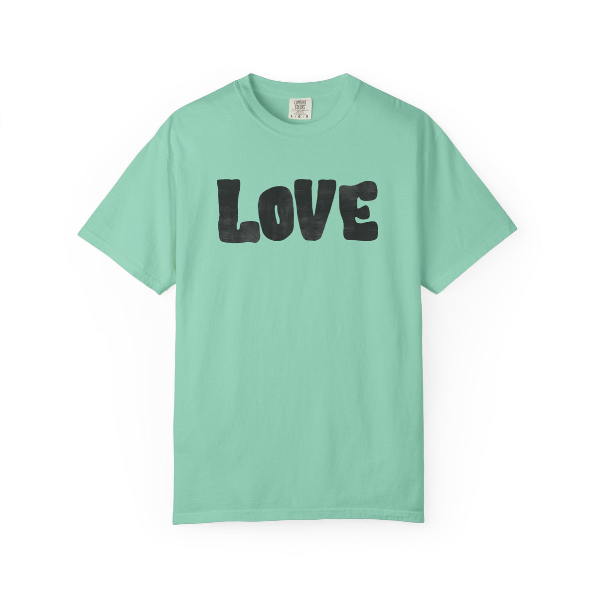 LOVE T-Shirt — Painted Block Letter Graphic Tee