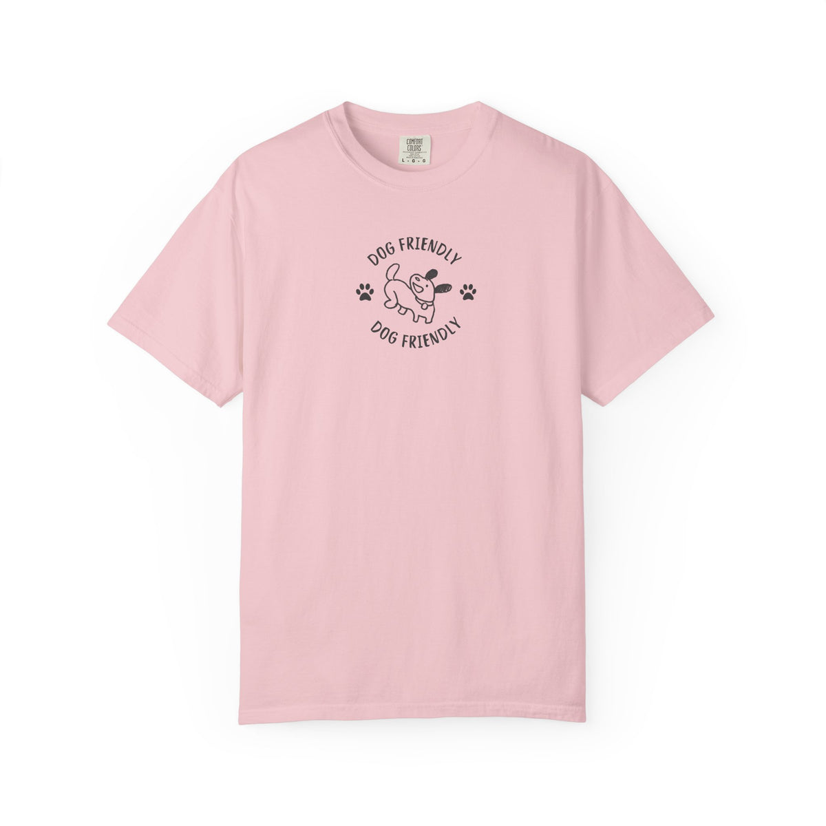 Dog Friendly T-Shirt — Cute Paw Print &  Dog Graphic Tee