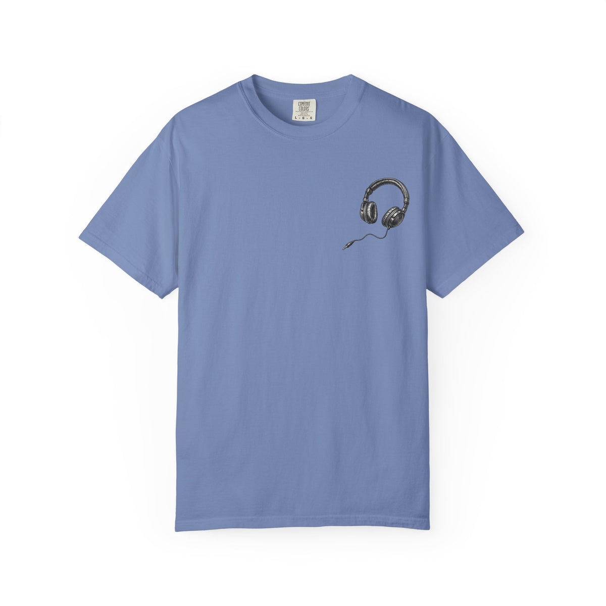 Feel The Rhythm Tshirt  - Distressed Ear Phones Beat Box Graphic Tee