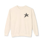 Star Crewneck Sweatshirt —  Black  Star Chest Graphic