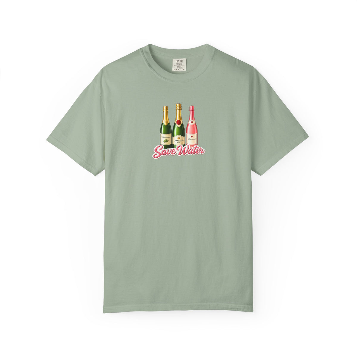 Save Water Champagne T-Shirt — Graphic Tee
