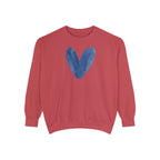Heart Sweatshirt — Womens Heart painted Graphic Pullover