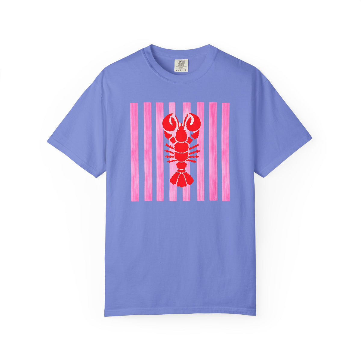 Lobster Stripe T-Shirt — Womens Graphic T Shirt