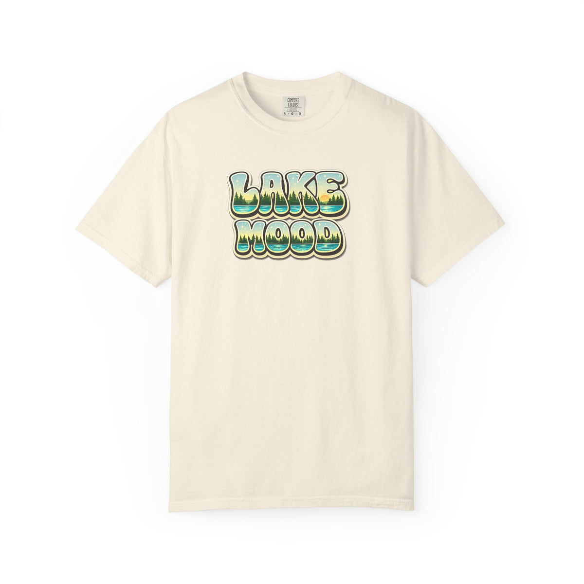 Lake Mood T-Shirt — Retro Bubble Letter Graphic Tee