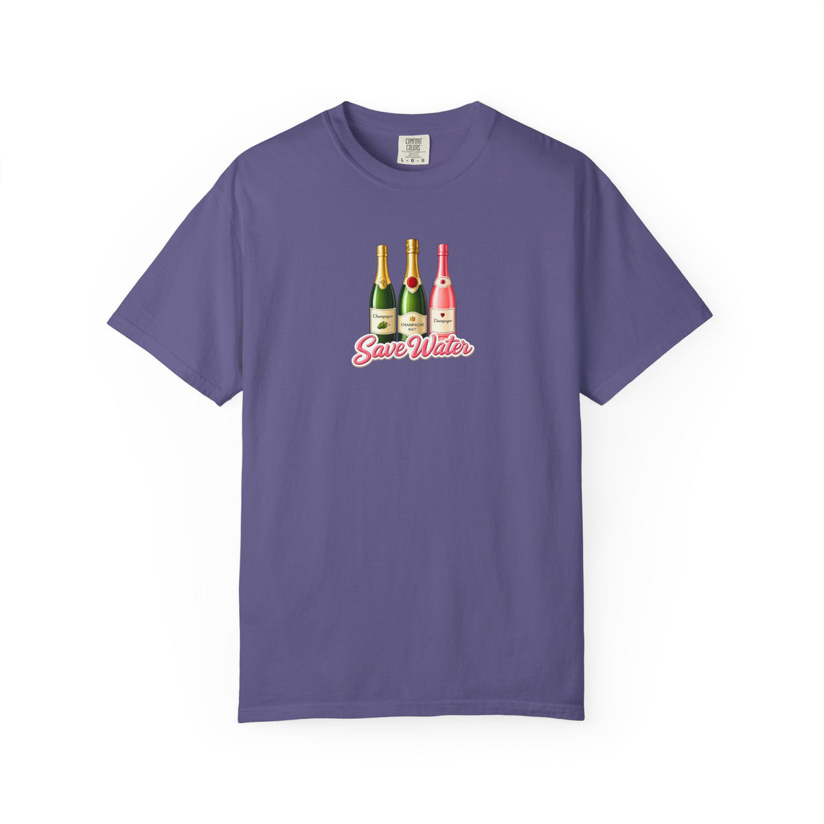 Save Water Champagne T-Shirt — Graphic Tee