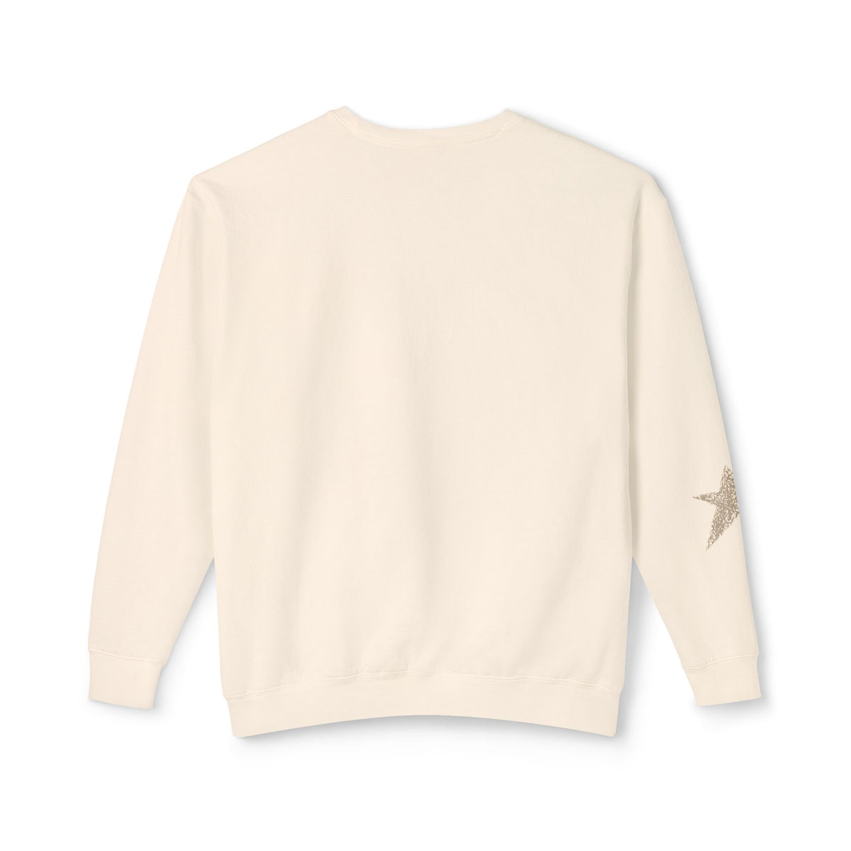 Star Sweatshirt — Tan Star Crewneck Sweatshirt- Loungewear