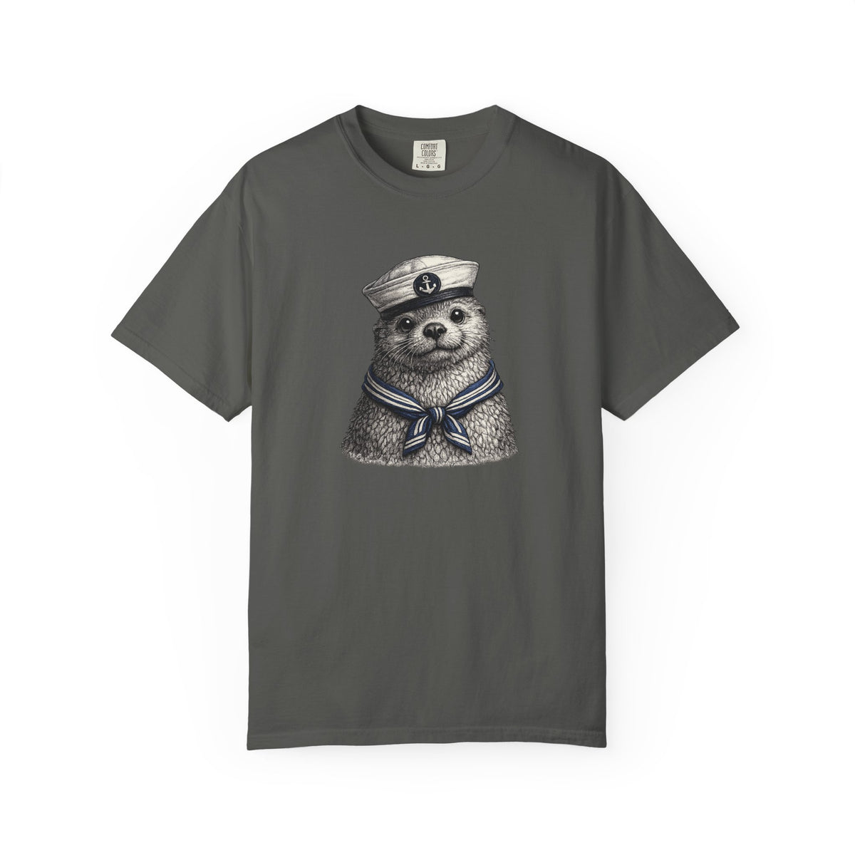 Otter Sailor Graphic T-Shirt — Cute Otter Animal Tee