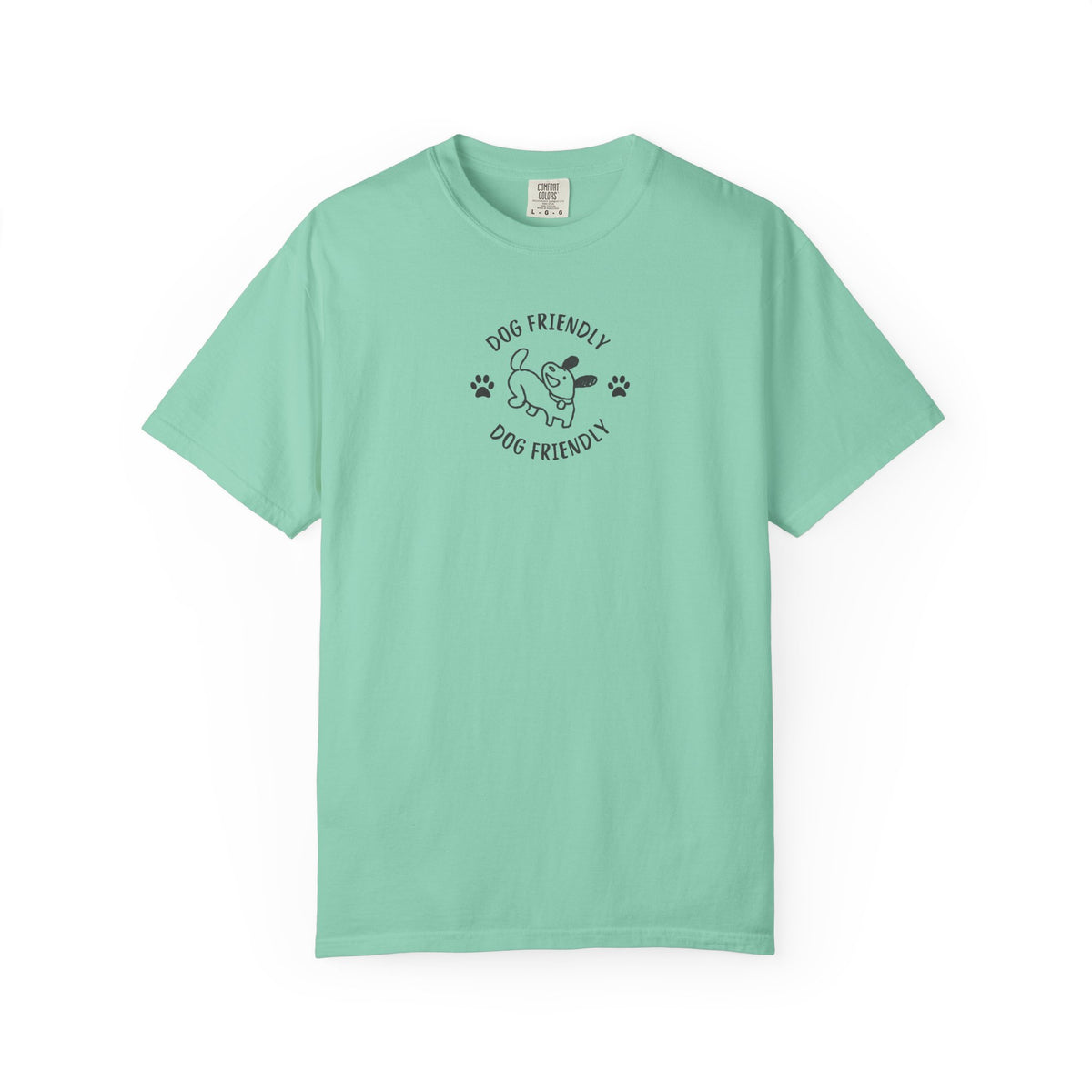 Dog Friendly T-Shirt — Cute Paw Print &  Dog Graphic Tee