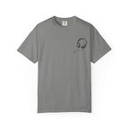 Feel The Rhythm Tshirt  - Distressed Ear Phones Beat Box Graphic Tee