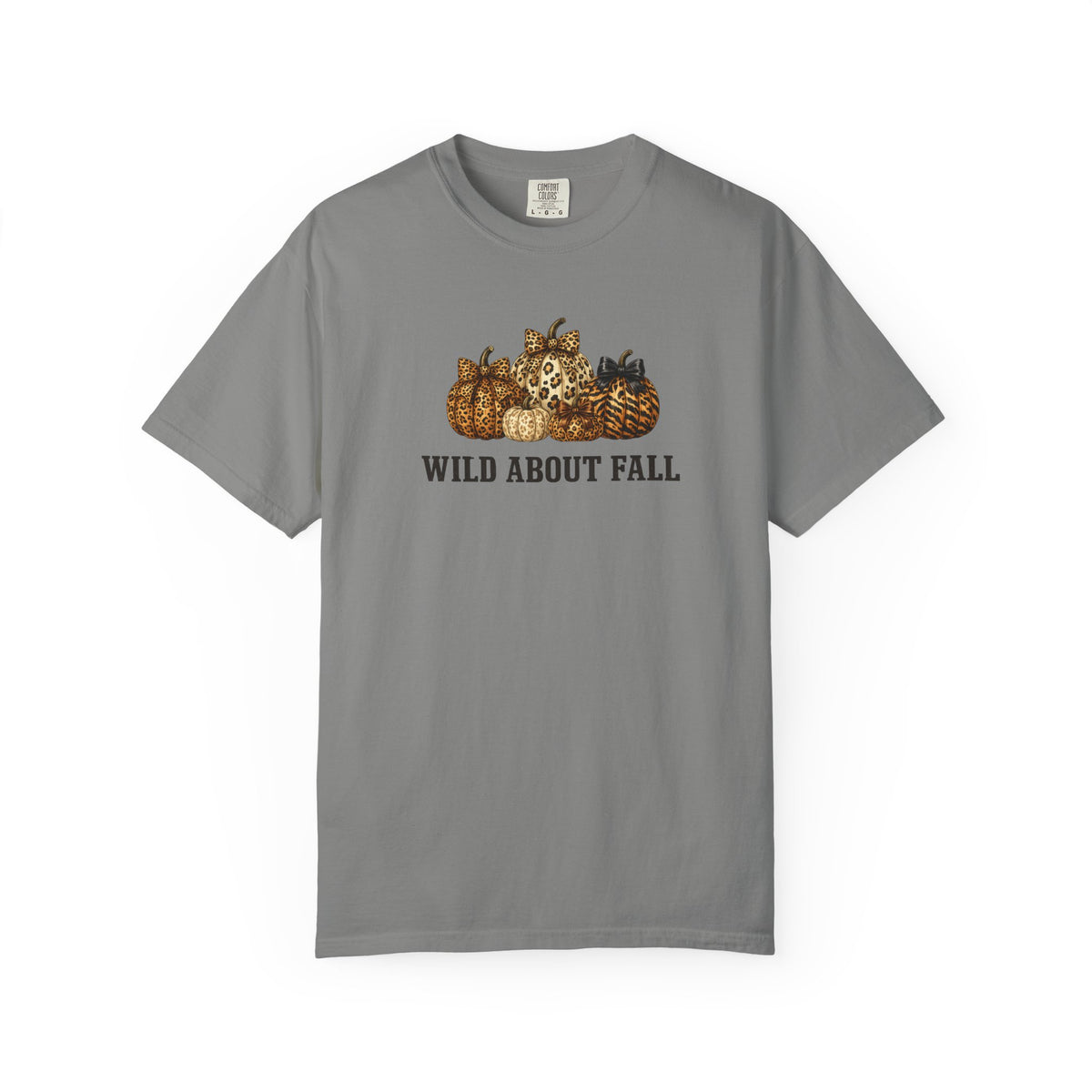 Gray t-shirt with a graphic of two hikers on a map of Montana on a white background