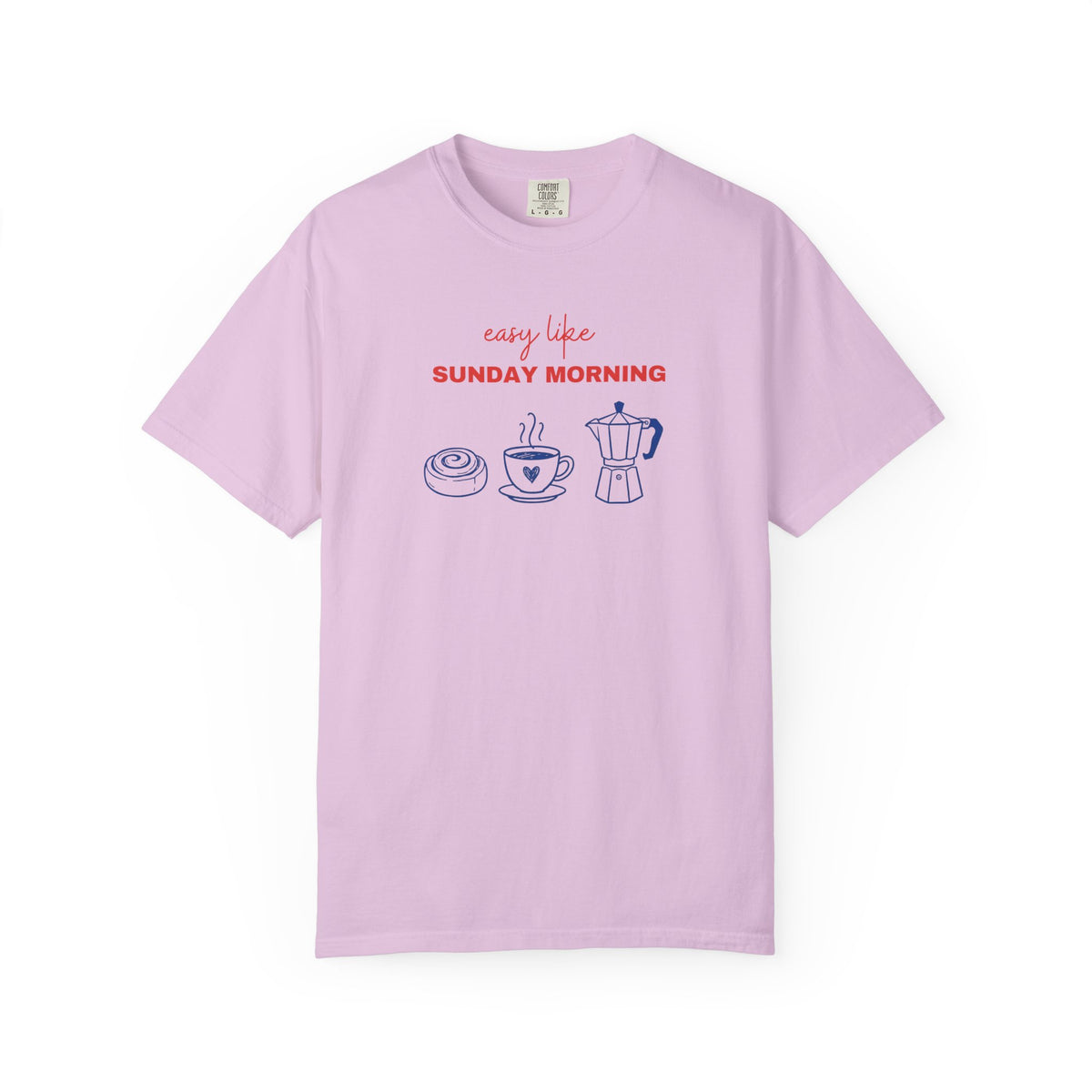 Easy Like Sunday Morning T-Shirt — Cozy Coffee & Pastry Graphic Tee