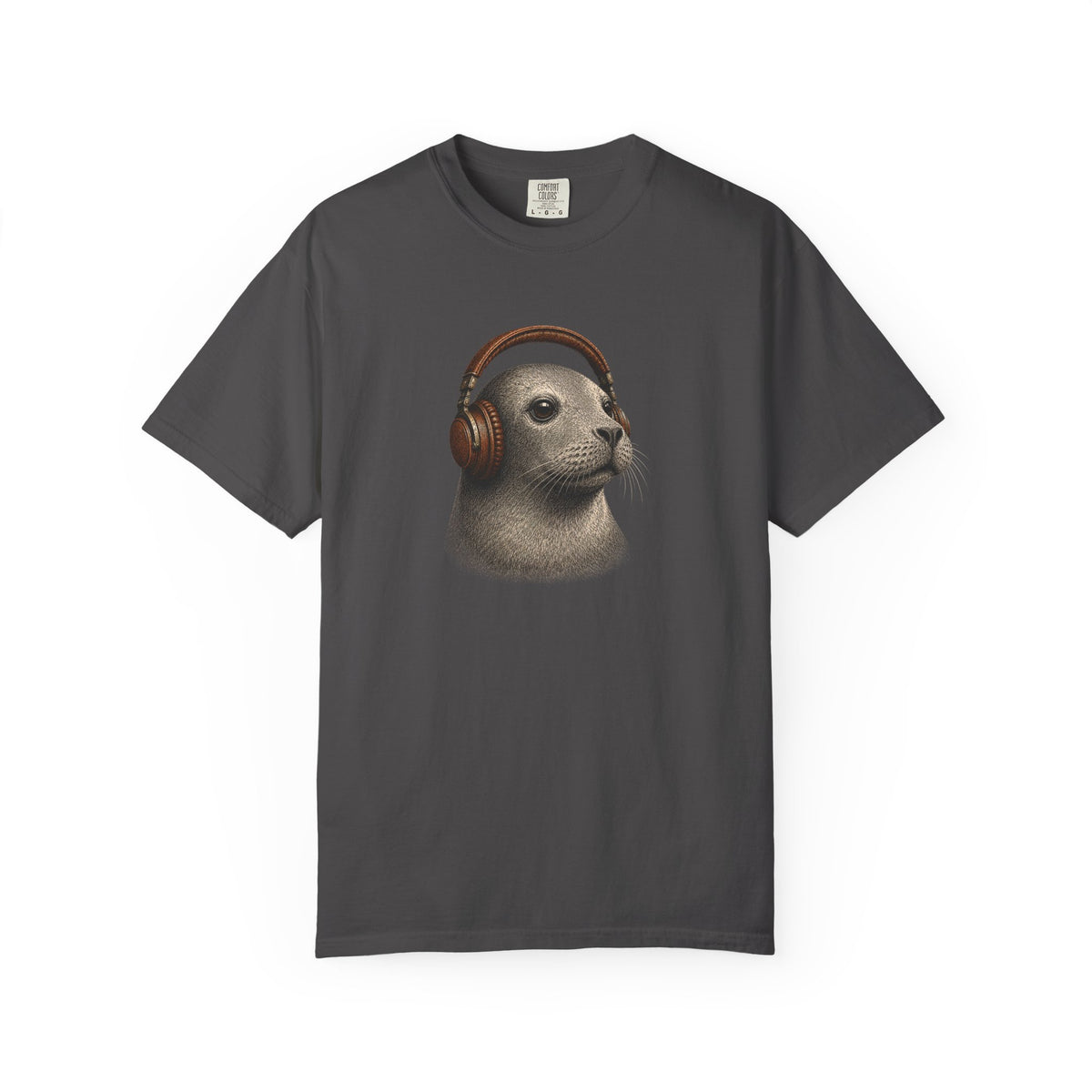Seal with Headphones T-Shirt — Cute Ocean Animal Graphic Tee