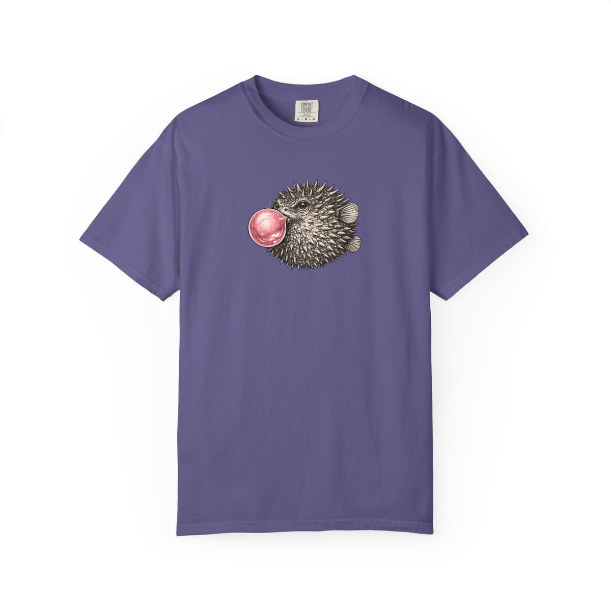 Blow Fish Blowing Bubble T-Shirt- Open Life Graphic Tshirt