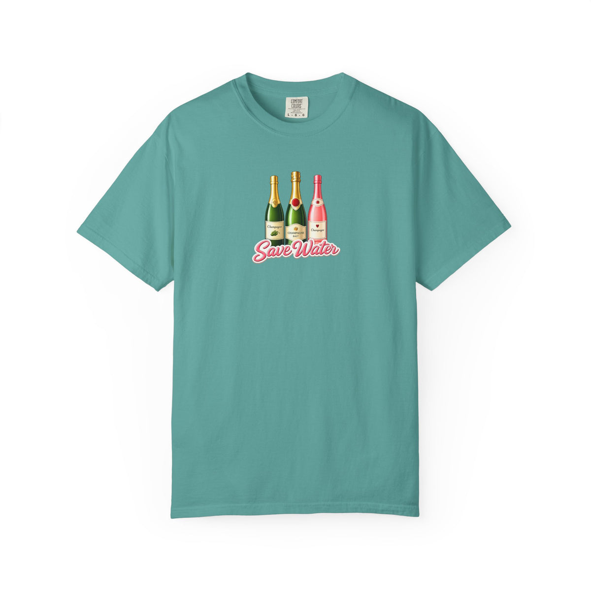 Save Water Champagne T-Shirt — Graphic Tee