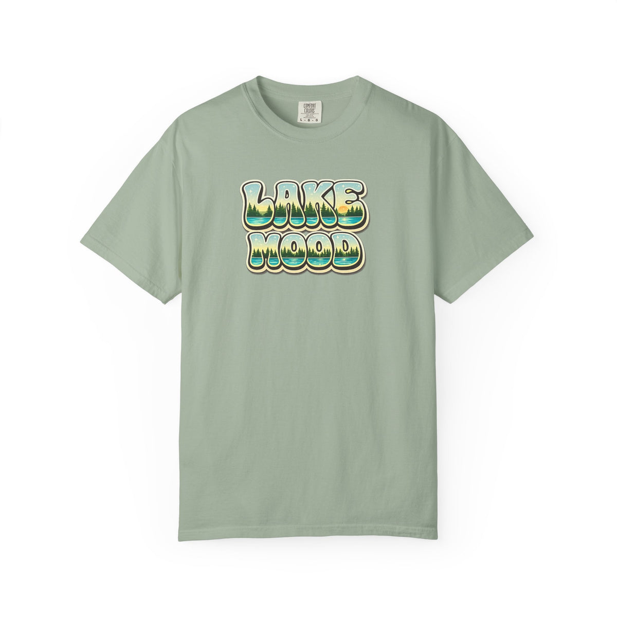 Lake Mood T-Shirt — Retro Bubble Letter Graphic Tee