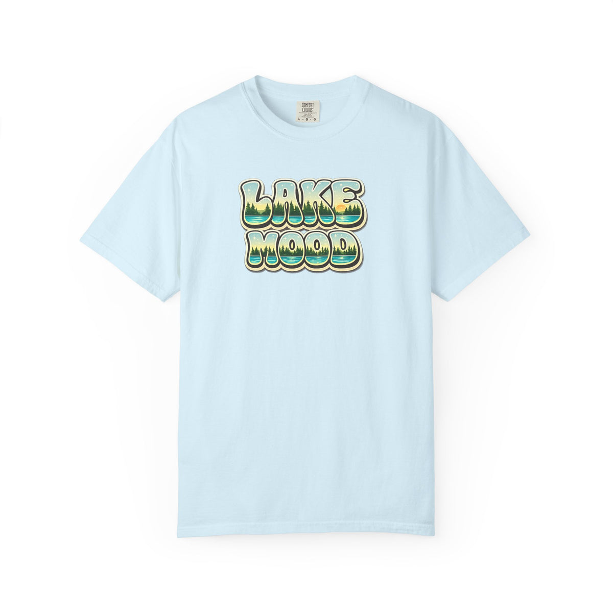 Lake Mood T-Shirt — Retro Bubble Letter Graphic Tee