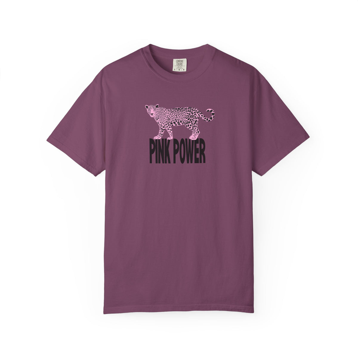 Pink Power Leopard T‑Shirt- Leopard Pink Graphic Tshirt