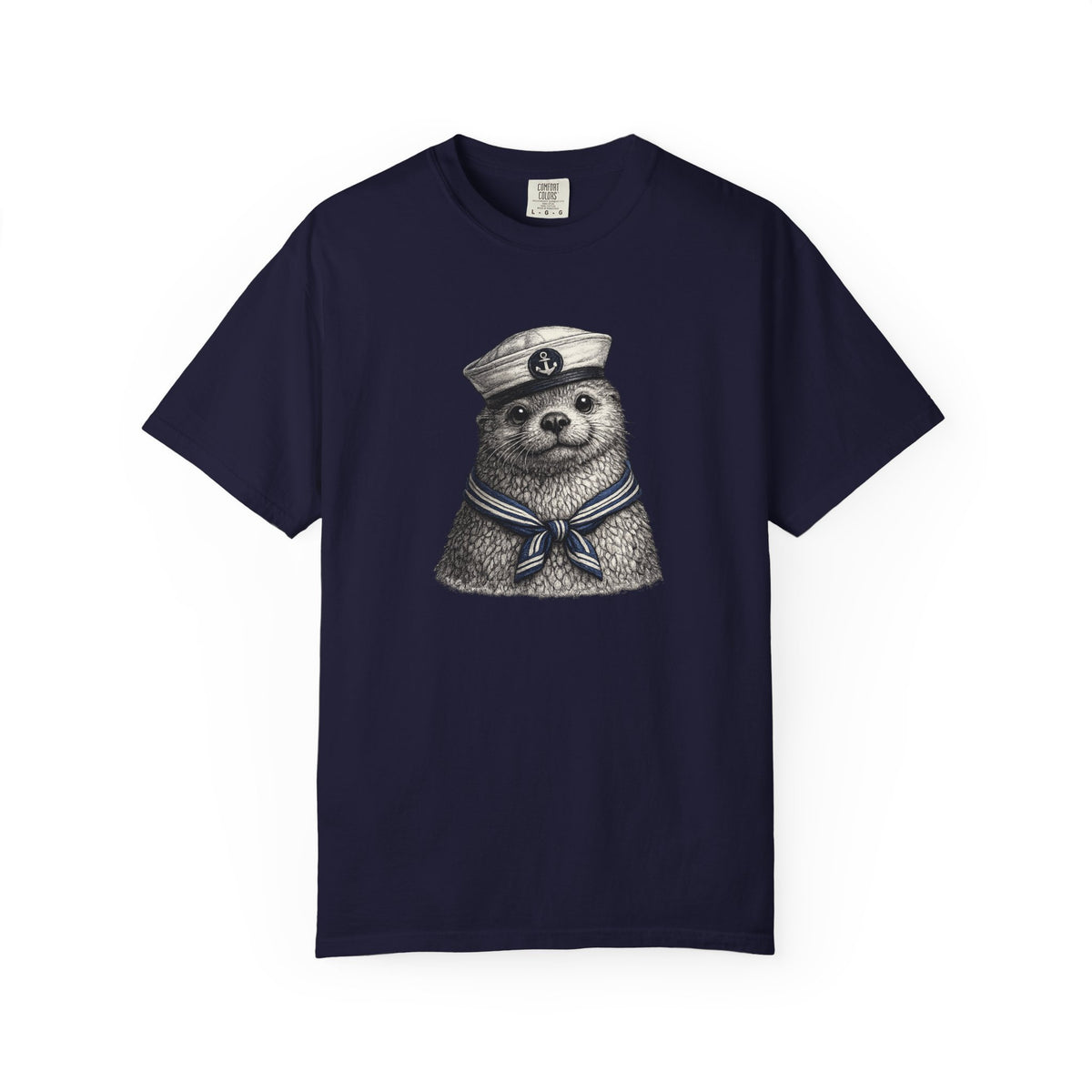 Otter Sailor Graphic T-Shirt — Cute Otter Animal Tee
