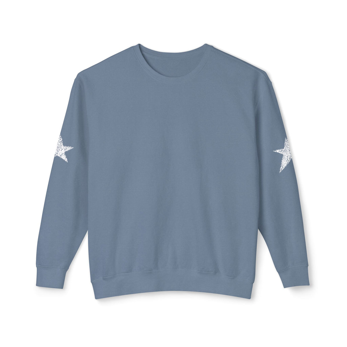 Star Sweatshirt — Blue Jean Star Crewneck Sweatshirt- Loungewear