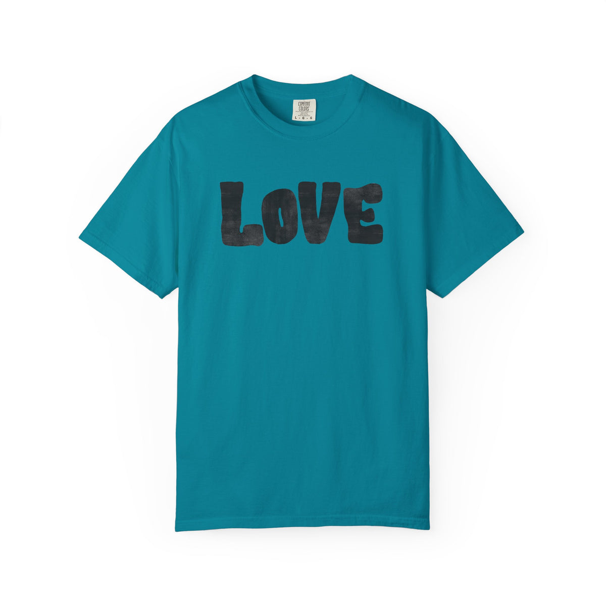 LOVE T-Shirt — Painted Block Letter Graphic Tee