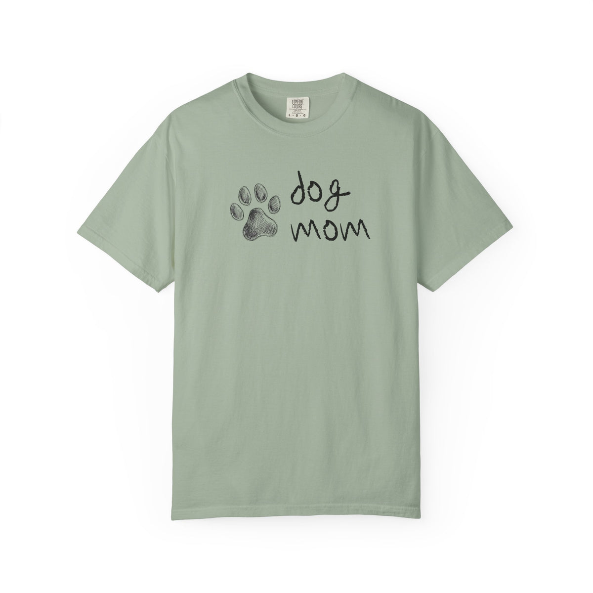 Dog Mom T-Shirt — Paw Print Graphic Tee for Dog Lovers