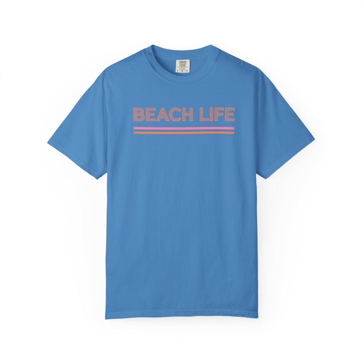 Beach Life T-Shirt — Retro Striped  Graphic Tee