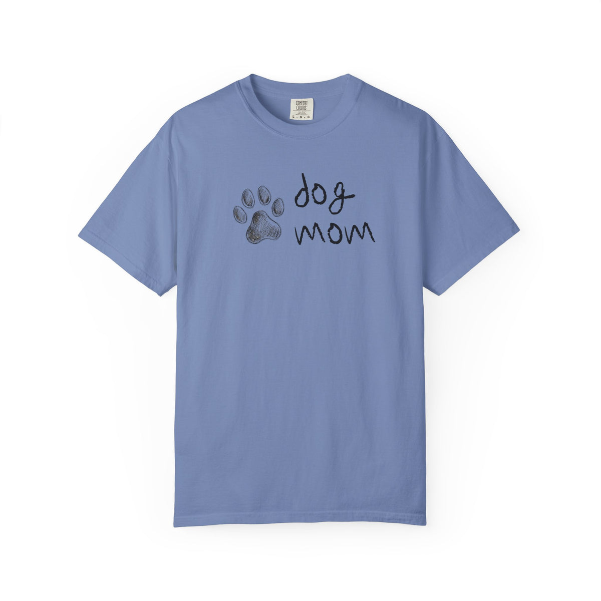 Dog Mom T-Shirt — Paw Print Graphic Tee for Dog Lovers