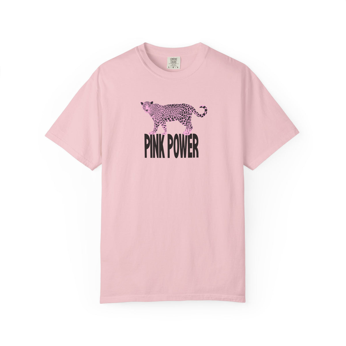 Pink Power Leopard T‑Shirt- Leopard Pink Graphic Tshirt