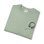 Feel The Rhythm Tshirt  - Distressed Ear Phones Beat Box Graphic Tee