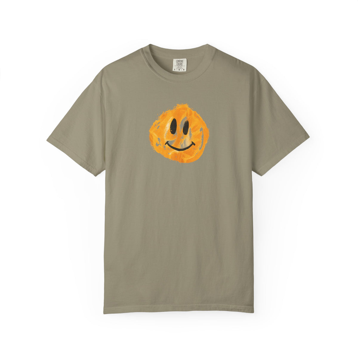 Happy Face Tshirt  - Distressed Happy Face Tee