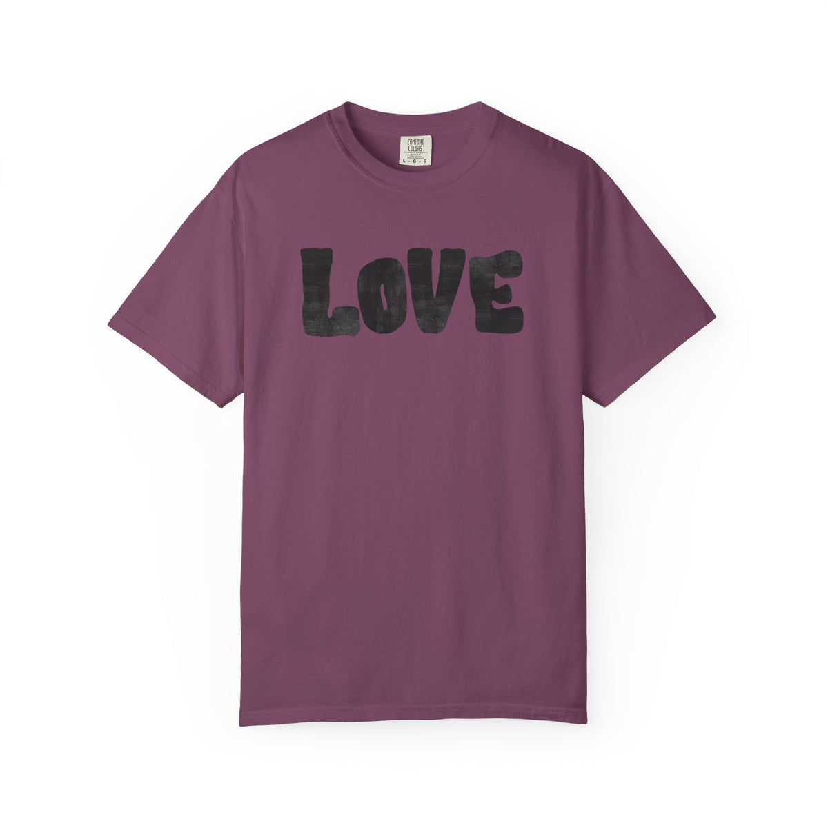 LOVE T-Shirt — Painted Block Letter Graphic Tee