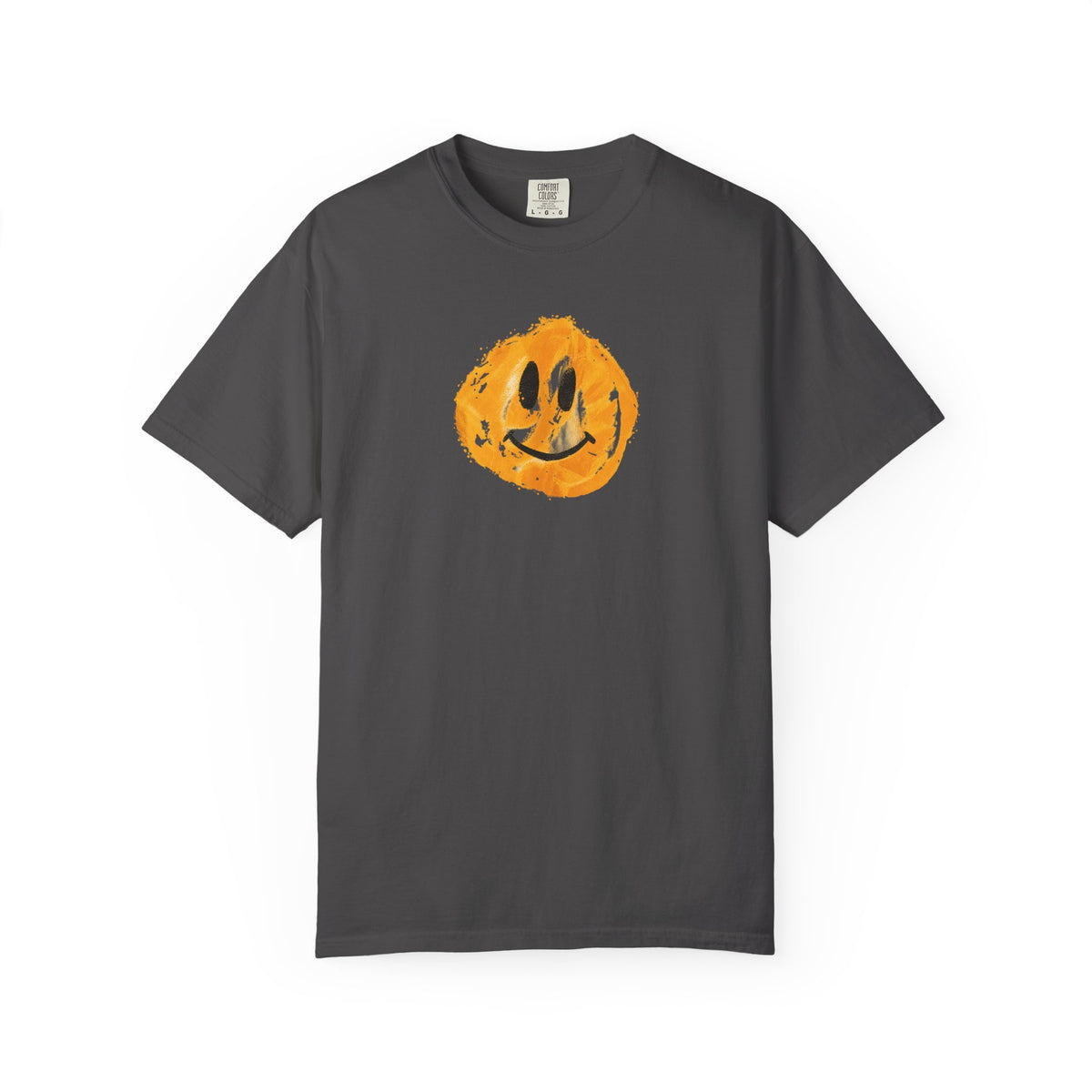 Happy Face Tshirt  - Distressed Happy Face Tee