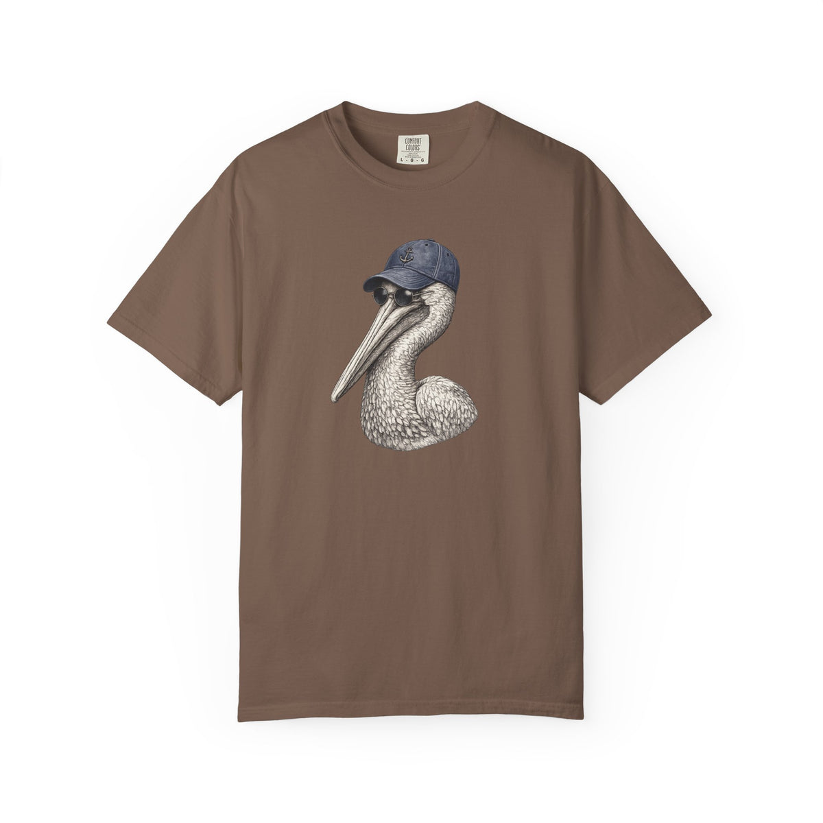 Pelican Graphic T-Shirt — Vintage Pelican with Baseball Cap Tee